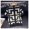 Spring and Autumn Geometric Pattern Base Shirt for Men, Slim Fit Casual Short Sleeve Knit Top