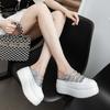 Netz atmungsaktive Tasche Kopf halbe Schale Damenschuhe im Sommer 2025 neu dicksohlige helle Diamant einfarbig einfache absatzlose Pantoffeln