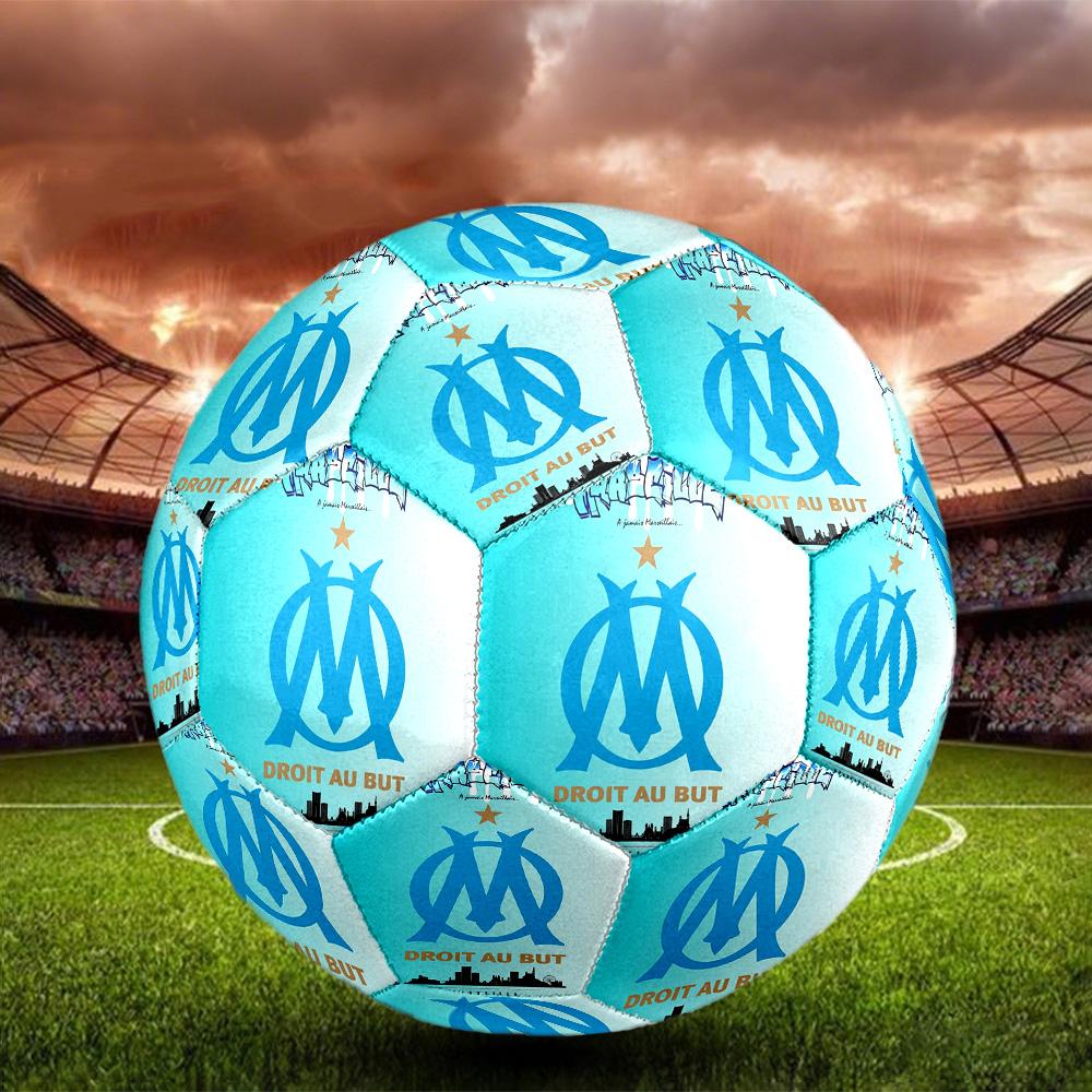OMSoccer Ball Colorful All Ages Machine Stitched PVC Competition Ready Durable High-Bounce