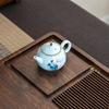 Tea tray solid wood household living room new dry brewing small tea table whole high-end office kung fu tea set drainage