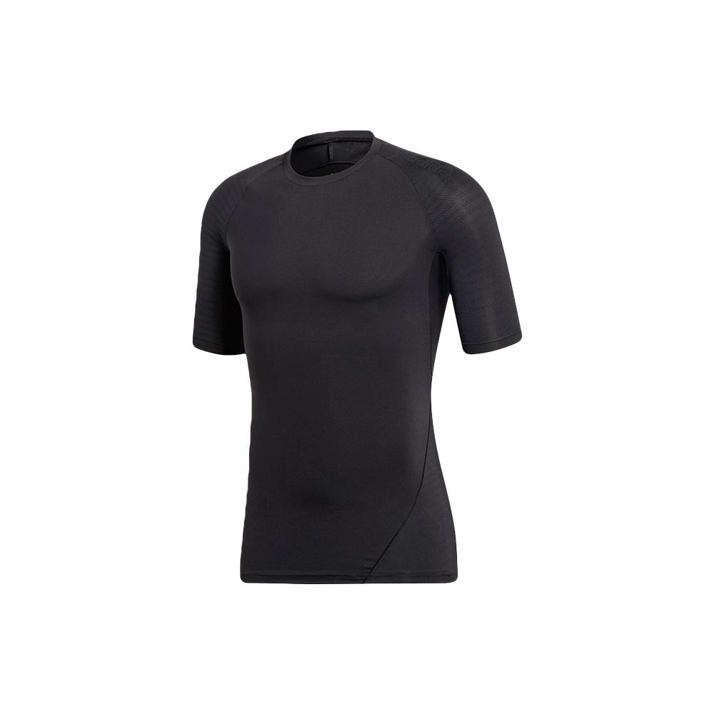 adidas Ask Tec Tee Ss Tight Gym Sports Short Sleeve Black Men s CF7171 XS