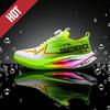 Fluorescence Running Shoes Carbon Board Marathon Men Sports Breathable Lightweight Women'S Comfortable Athletic Nonskid Sneakers