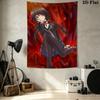 Kurumi Wall Tapestry Aesthetic Wall Hanging Printed Fabric Blanket Decorative Tapestries For Bedroom Living Room Home Decor