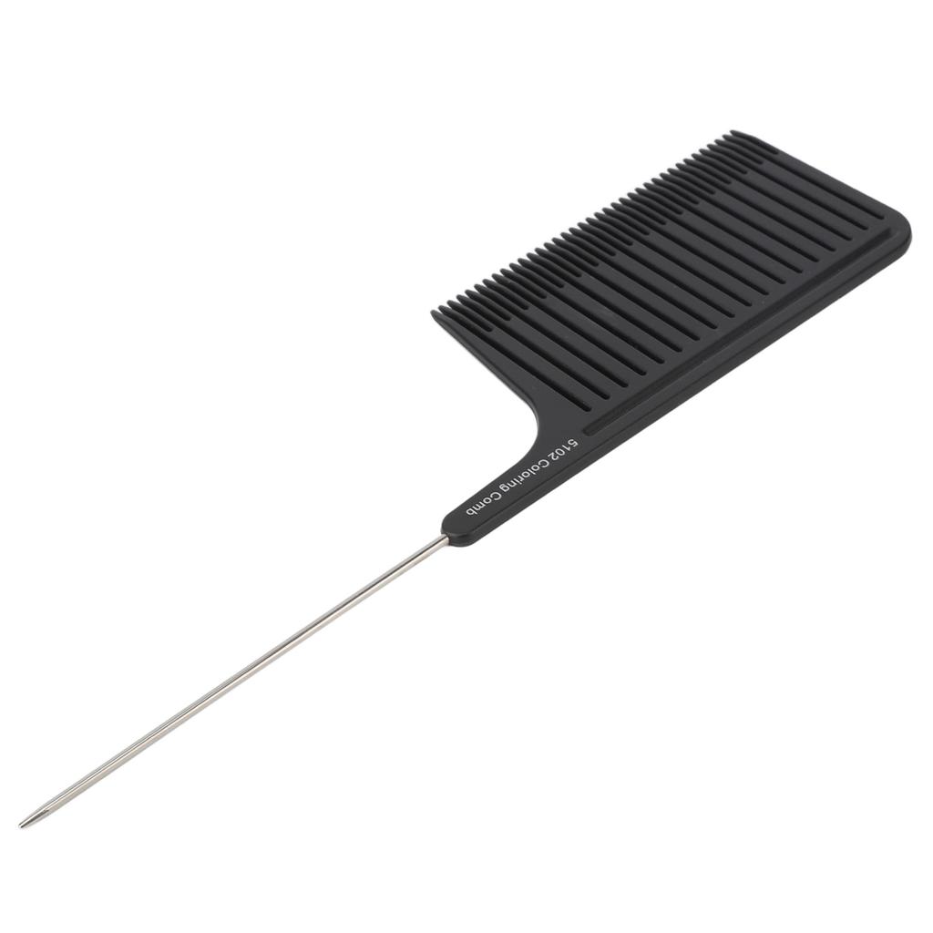 Hair Highlight Comb Hair Salon Hair Dye Professional Comb Hair Stylist Stainless Steel Rat Tail Comb