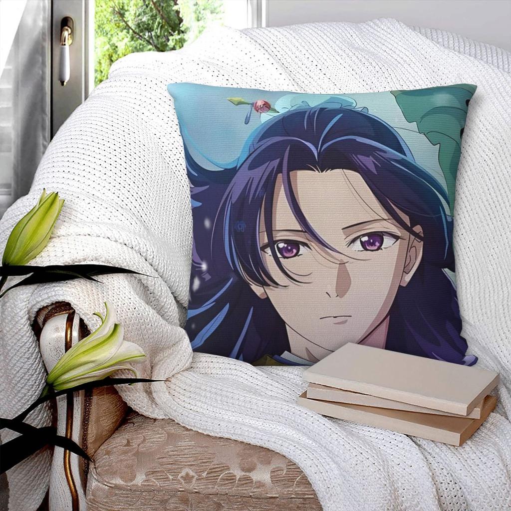 Jinshi Anime Cool The Apothecary Diaries Square Pillowcase Pillow Cover Cushion Zip Decorative Throw Pillow for Home Bedroom