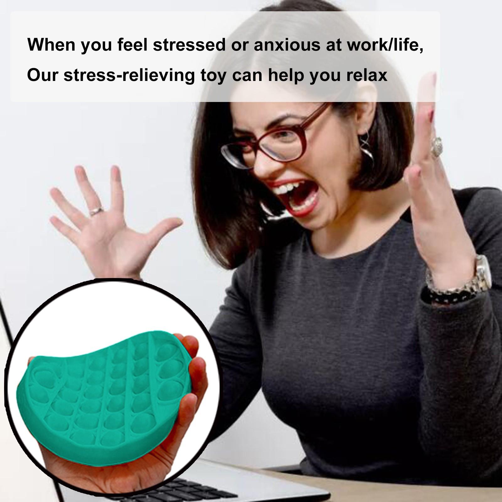 

Push Bubble Sensory Toy Special Needs Stress Reliever зелений