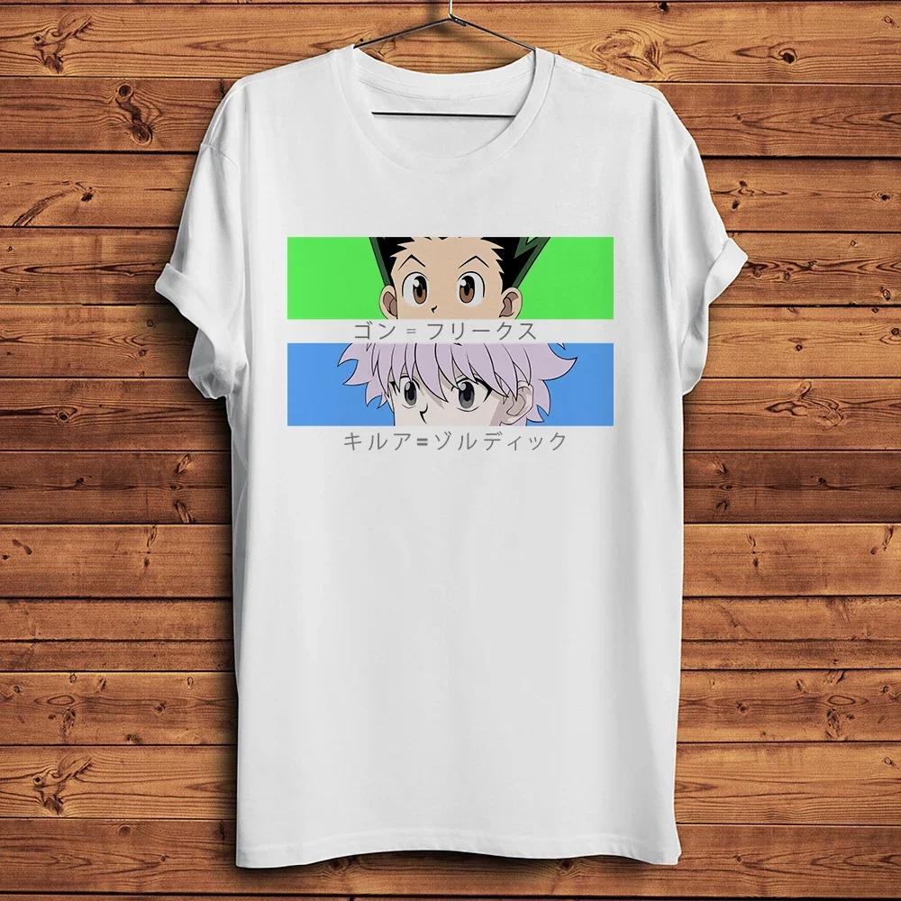 Hunter X Hunter HXH Gon e Killua Maglietta Anime Divertente Uomo Manica Corta T-Shirt Unisex Quotidiana Casual Traspirante Streetwear Maglietta