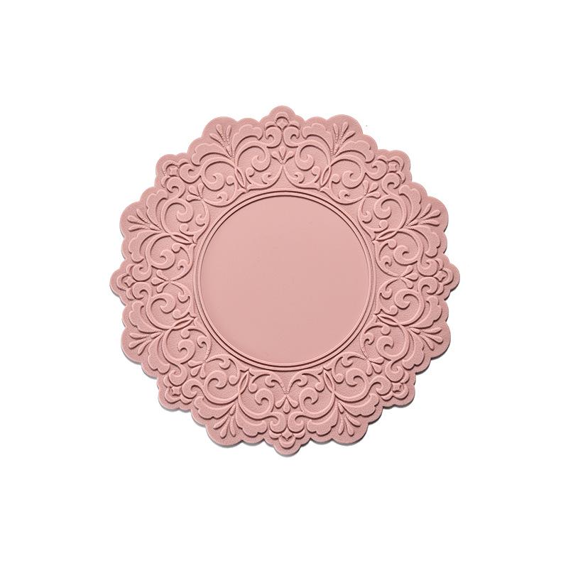 Nordic Silicone Embossed Lace Heat-Resistant Mat - Placemat, Teacup, Bowl, Pot, and Dinner Plate Accessory