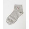 [23SS] HISS3F200.WT_Cotton Blend Puppy Logo Women's Ankle Socks 3-Piece Set