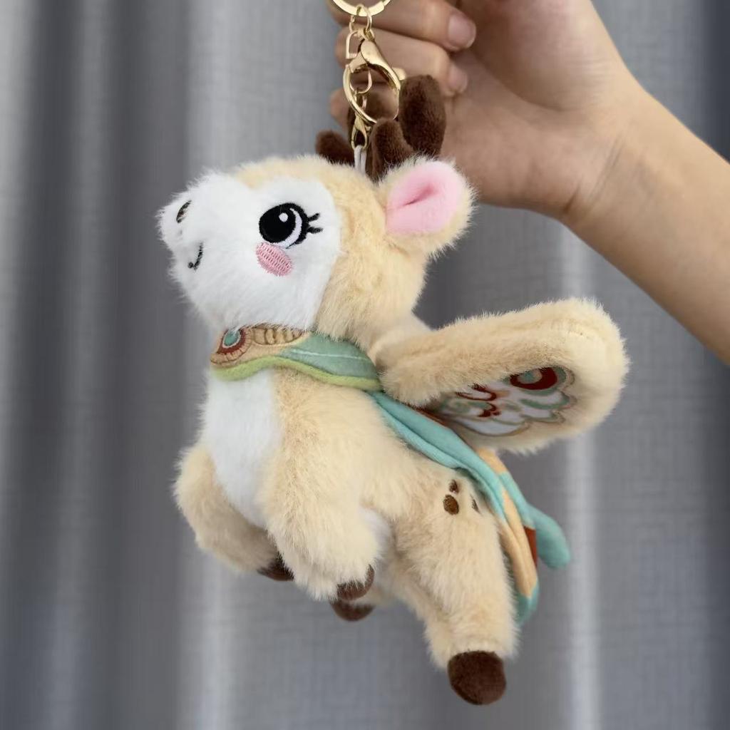 Dunhuang Flying Cat Nine-color Deer Plush Doll Cute Bag Pendant Key Decoration