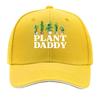 UnisexS Vintage Plant Daddy  Adjustable Hat with Potted Plant Design  PLANT DADDY Text  Distresse Sandwich Baseball Cap