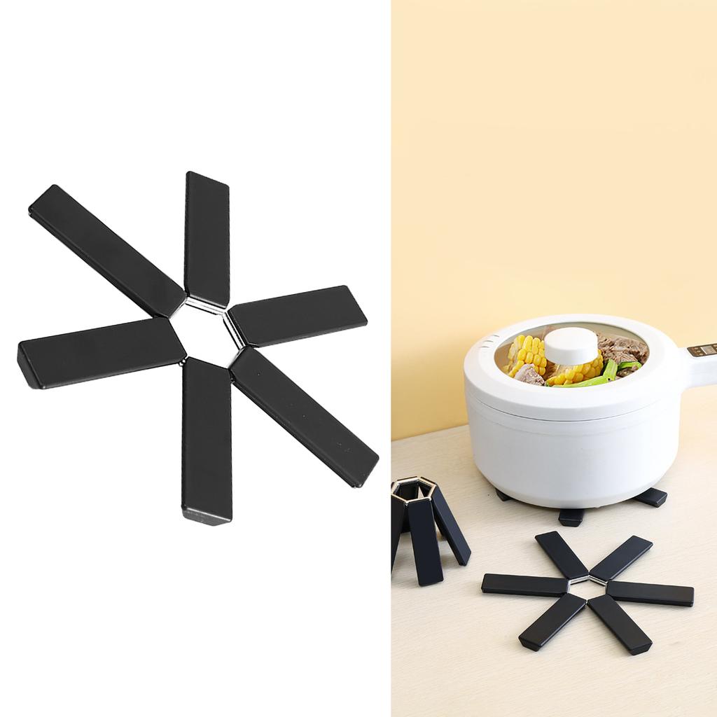 Heat Insulation Placemat Multipurpose Prevents Scald Slip Resistance Folding Pot Mat for Kitchen