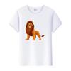 Casual Summer Ladies Blouses Men White Tees Clothes Women 90S Tshirt Oversized Tops Disney Cartoon The Lion King Graphic T-shirt
