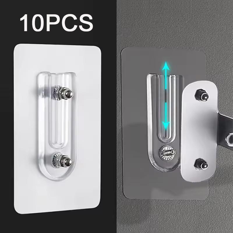 10Pcs No-punch Screw Sticker Strong Non-marking Hangers Nail-free Hooks Sticky Hooks Load-bearing Screws No-punch Screw Sticker