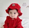 Festive Red Knit Baby Hat for Boys and Girls - Warm and Cozy for Autumn and Winter, Perfect for First Birthdays