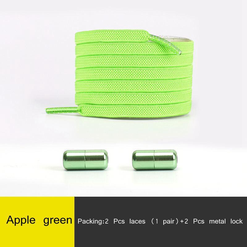 New Elastic No Tie Shoe Laces Flat Shoelaces For Kids and Adult Sneakers Shoelace Quick Lazy Metal Lock Laces Shoe Strings
