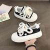 Black and White Panda White Shoes Children's Autumn New Student Fashion Versatile Platform Casual Shoes