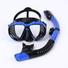 Maschera da Immersione in Silicone per Bambini e Adulti con Snorkel - Lente in Vetro Temperato HD, Montatura Grande