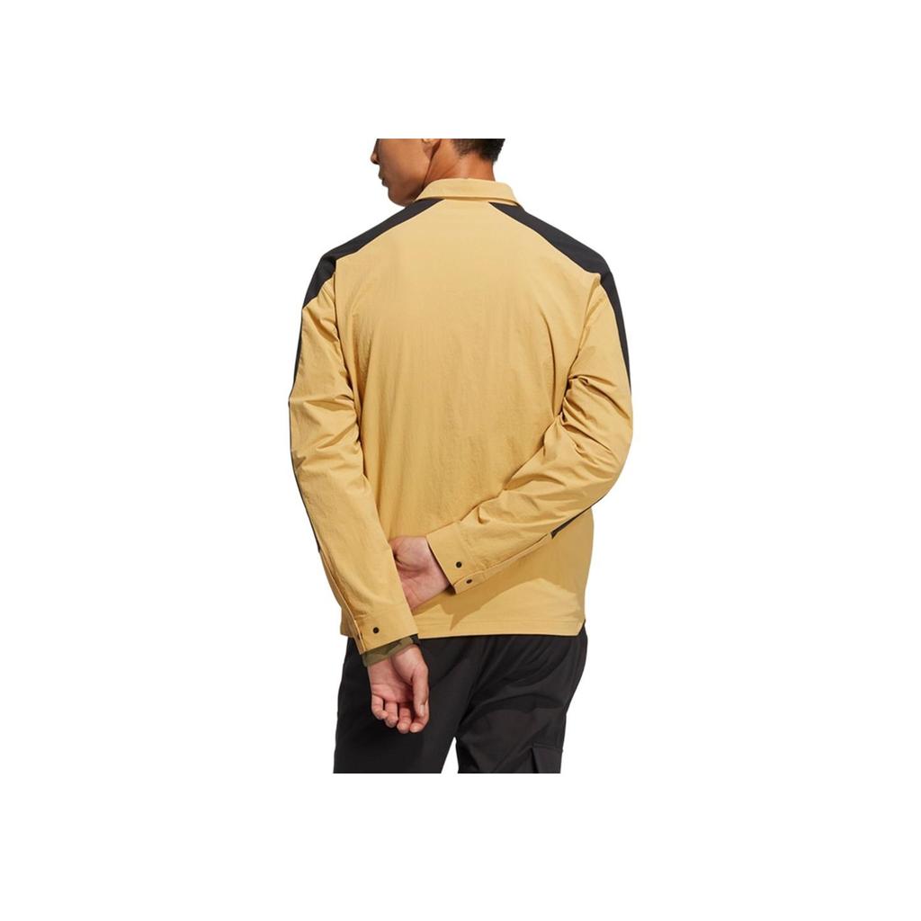 Adidas Spring Outdoor Sports Long Sleeve Shirt Men Tops Yellow HE5263