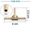 ACROPIX Brass Hook Hose Fittings 4mm Fuel Air Gas Hose Barb Tee