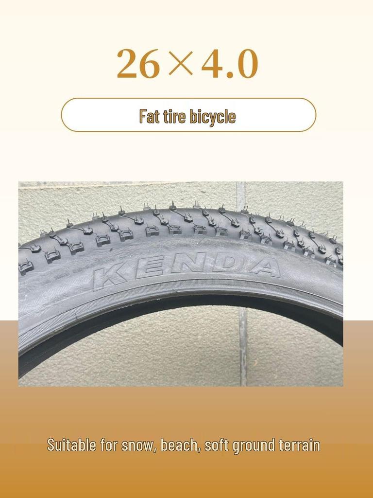 JianDa 26×4.0 Fat Tire for Mountain, Beach, and Snow Bikes.