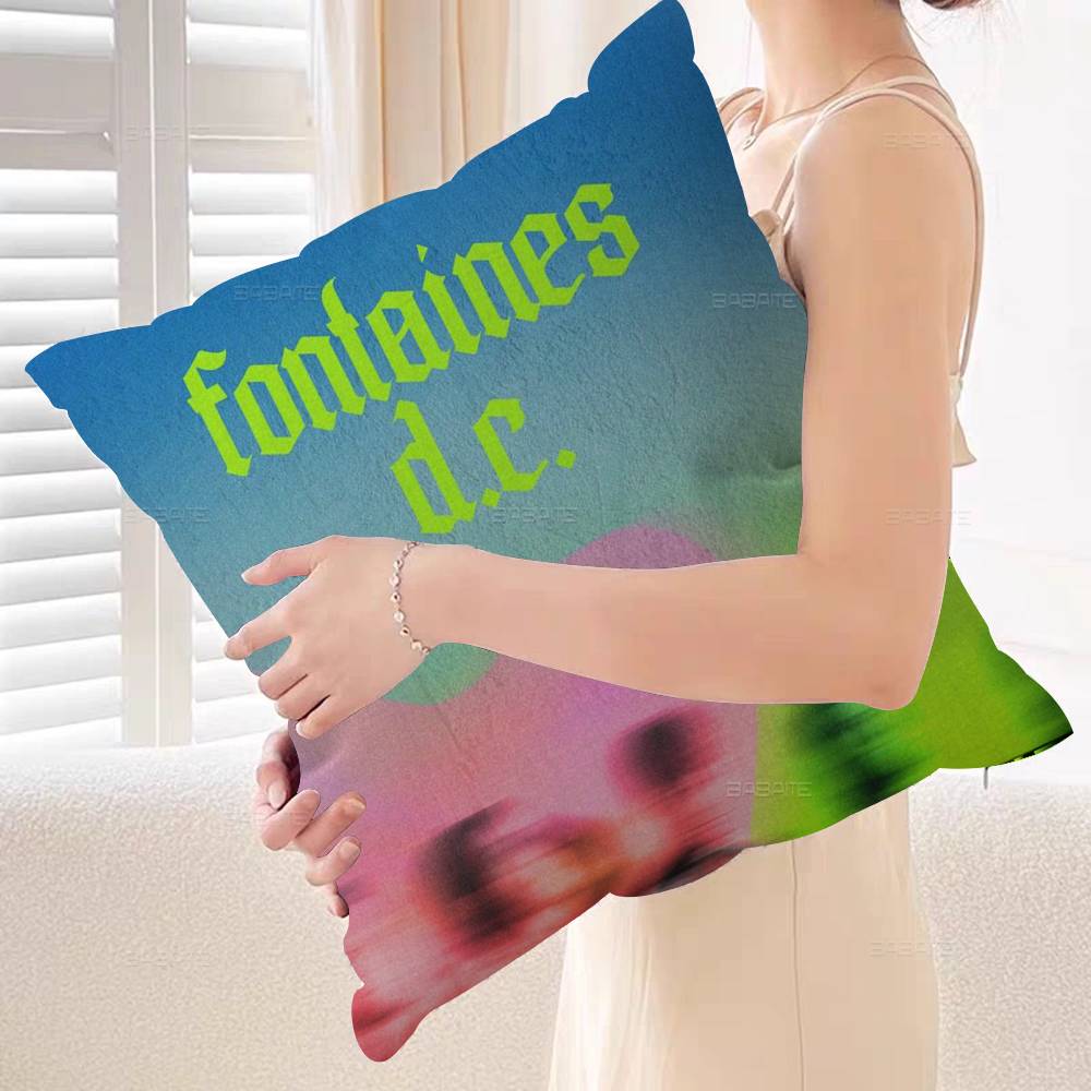 

Band FFontaines DC Romance Pillow Cover Sofa Cushion Cover Home Room Decoration Children Gift 30x30 cm