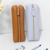 PU Leather Pen Bag Lychee Grain Pen Storage Bag Simple Stationery Organizer  School Office