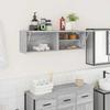 VidaXL Wall-mounted Bathroom Cabinet Sonoma Grey 100x25x30 Cm Engineered Wood 860099