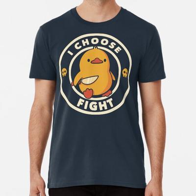 Wybieram Walkę Śmieszna Kaczka autorstwa Tobe Fonseca T-Shirt S-5XL Najlepszy T-Shirt