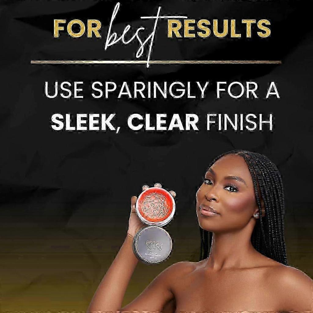 Strong Hold Edge Control Gel with Castor Oil - Non-Greasy, Non-Flaking, No White Residue, Long-Lasting Hold