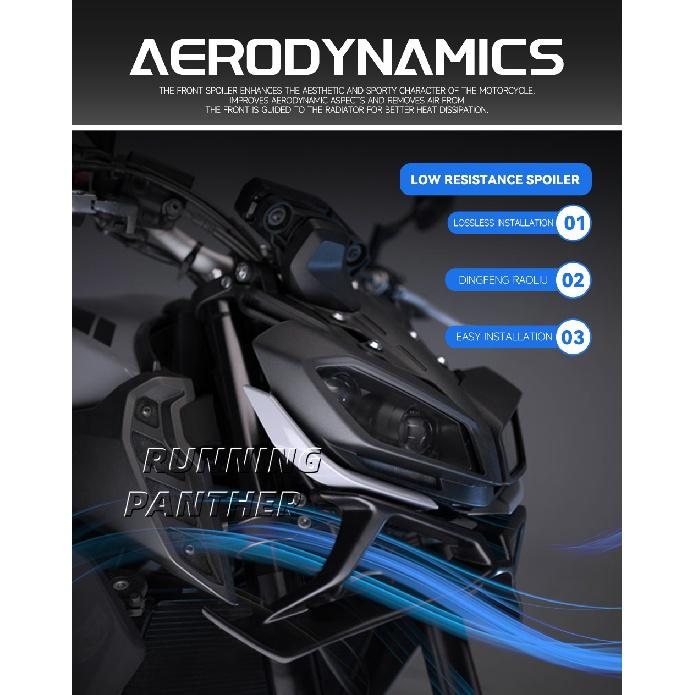 Panneau latéral de carénage de phare Yamaha MT-09 FZ09 MT-09 SP 2021-2