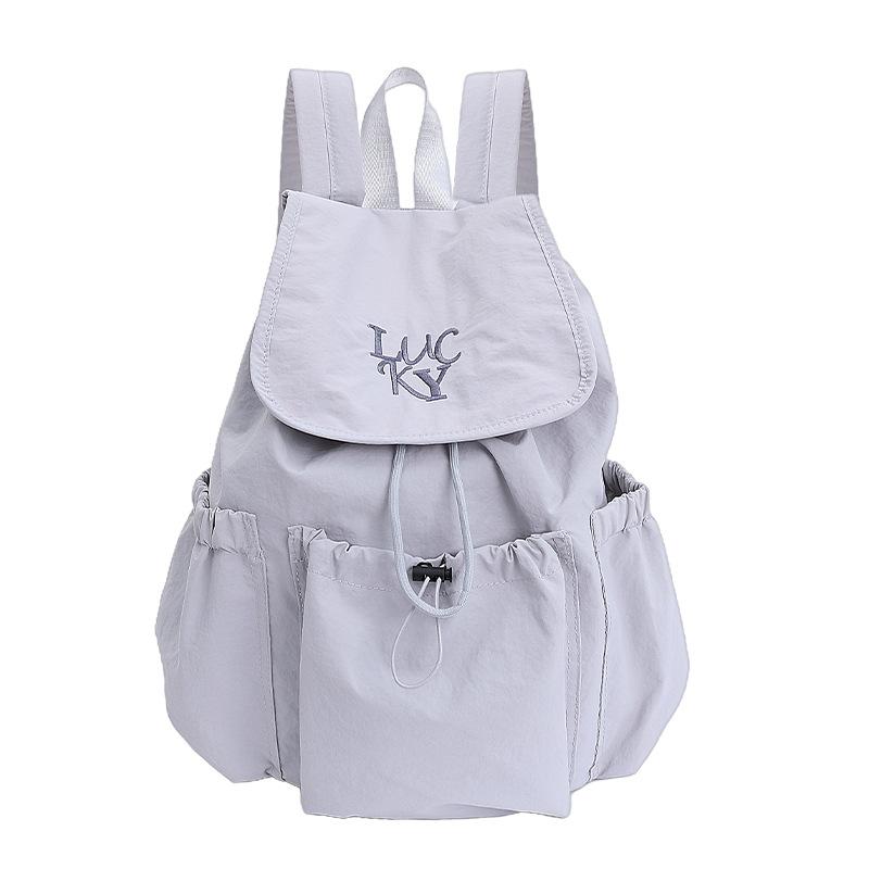 Schoolbag Korean Schoolbag Backpack 1011 Summer New Fashion Street Fashion Casual Backpack Large Capacity Mountaineering Bag Women