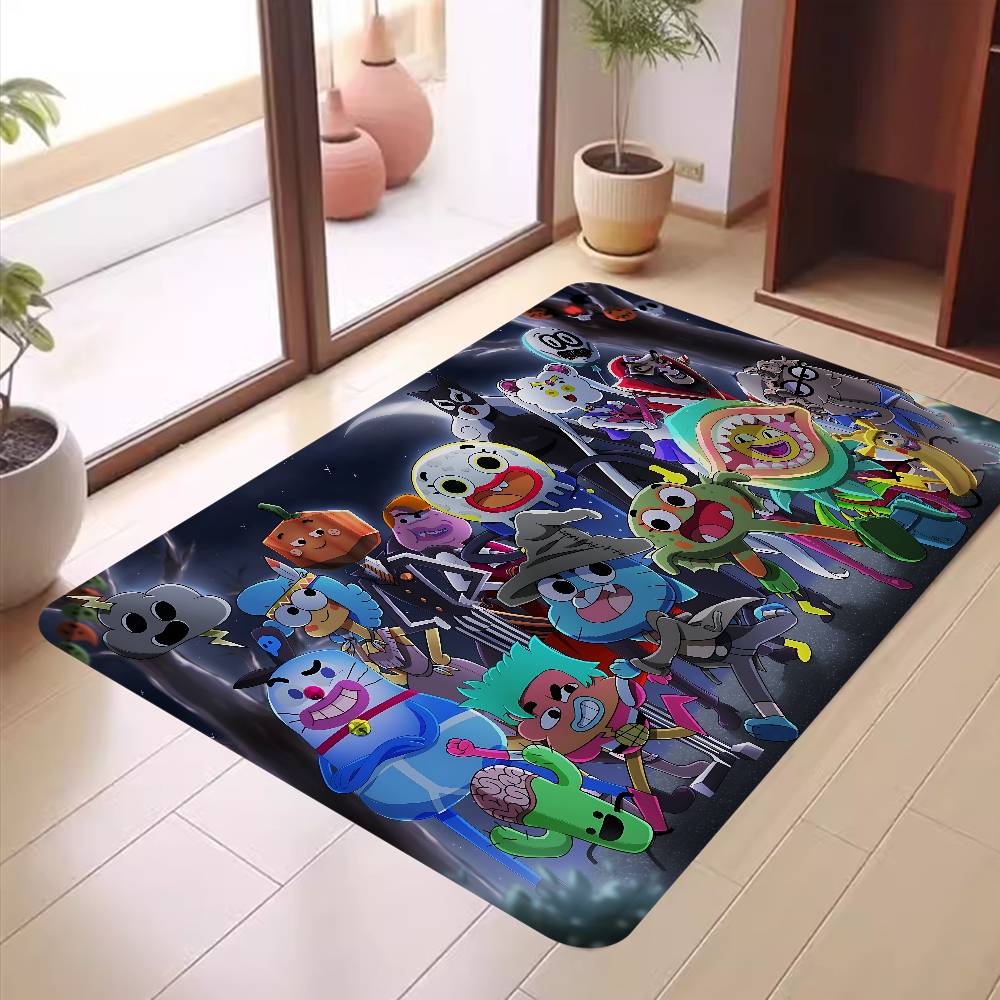 Game The A-Amazing World Of G-Gumball Bathroom Mat Non-Slip Laundry Room Mat Laundry Decor Balcony Child Living Room Toilet Rug