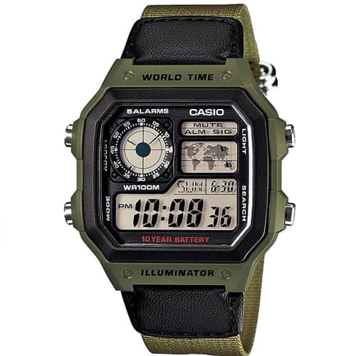 

Used Casio AE-1200WHB-3B Quartz Men s Digital Watch