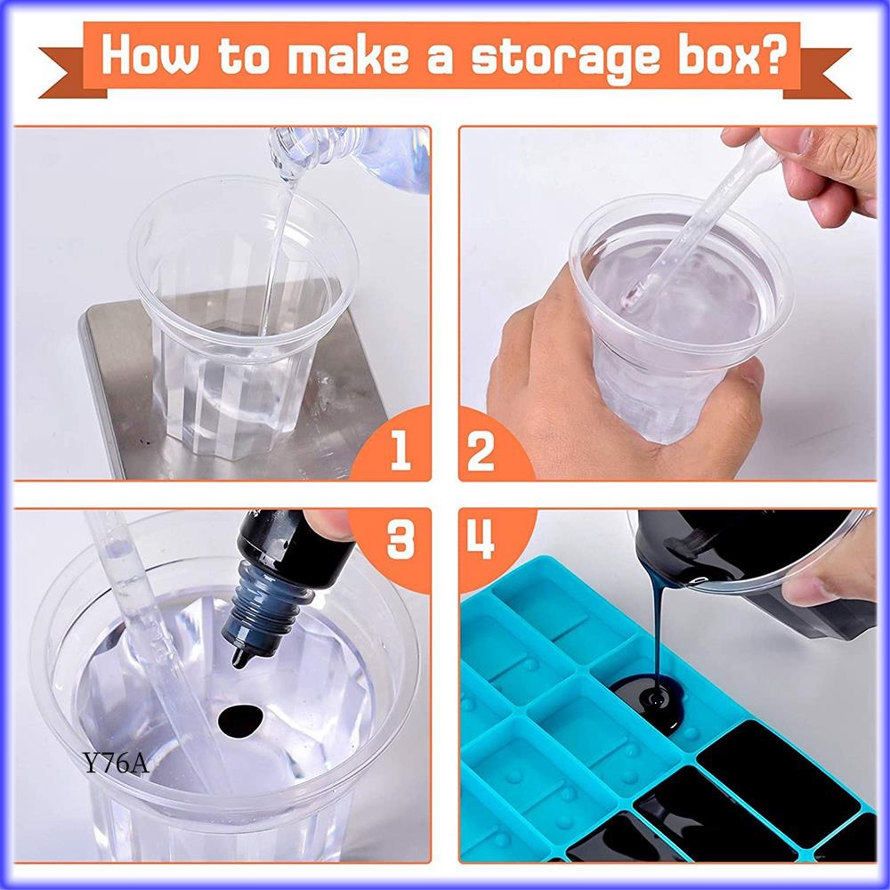 

Добре-1 Набір Силіконові Смоляні Форми для Доміно Форма для Заливки Смоли Зі Зберігальним Боксом Силіконові Форми для Заливки Епоксидною Смолою Для DIY Рукоділля синій