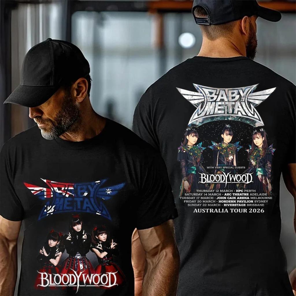 New!! Babymetal World Tour Australia 2026 Tshirt
