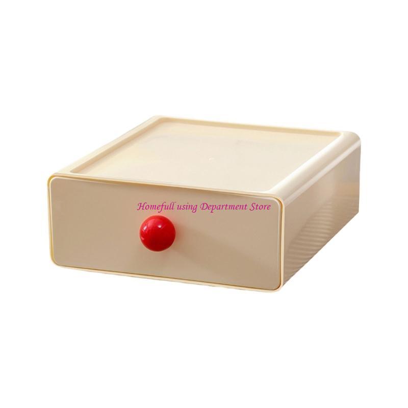 Bedroom Desk Stackable Drawer Box Elegant Storage Container for Makeup Accessories Desktop Organization Tool