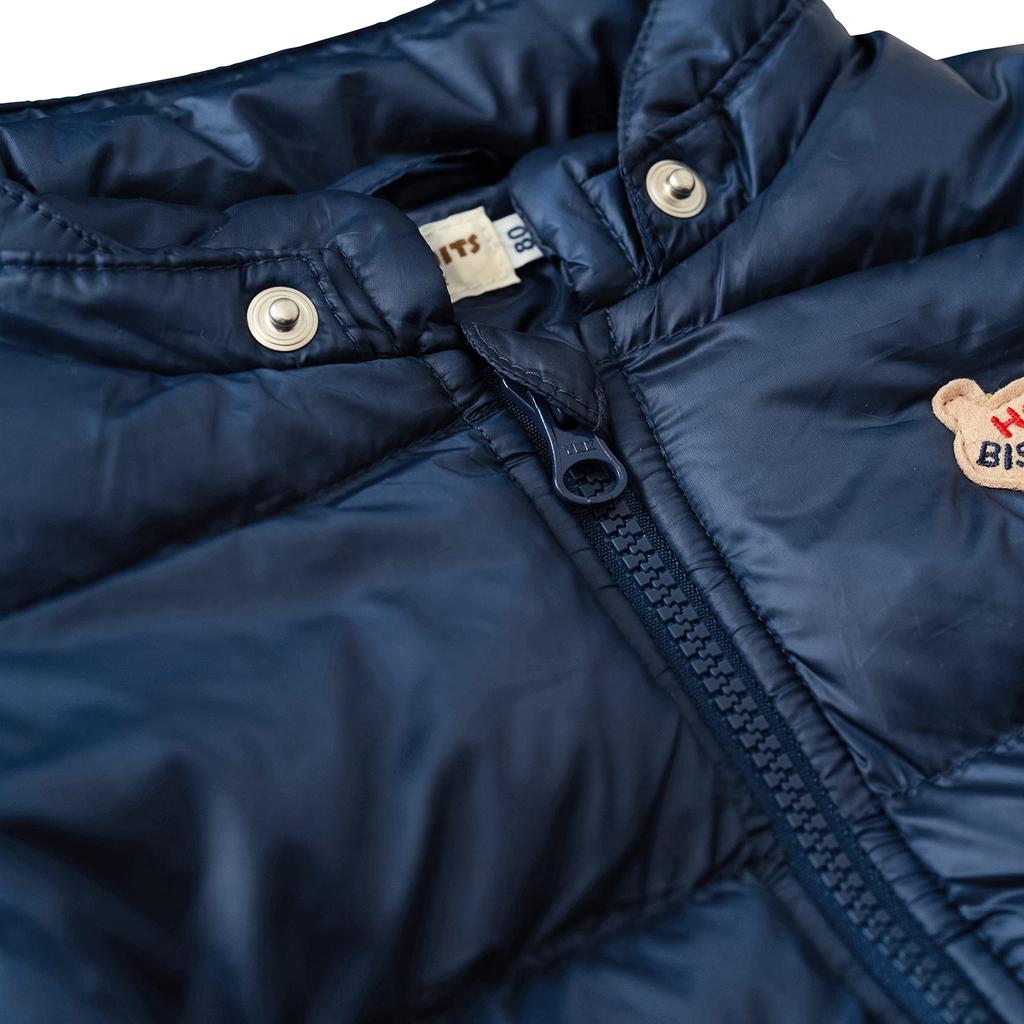 Miki House Hot Biscuits Gooseley Material Baby Boys and Navy Jumper, Kids' Clothes, Girls, 80cm, Blue, 73-3704-381