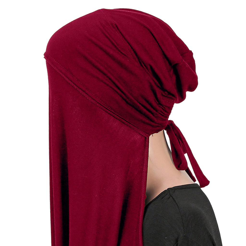 Damen Hijab Kopftuch Schal Wickeltuch für Muslimisches Gebet Ramadan Eid 170cm x 55cm Atmungsaktiv und Schnelltrocknend Kopfbedeckung Schal