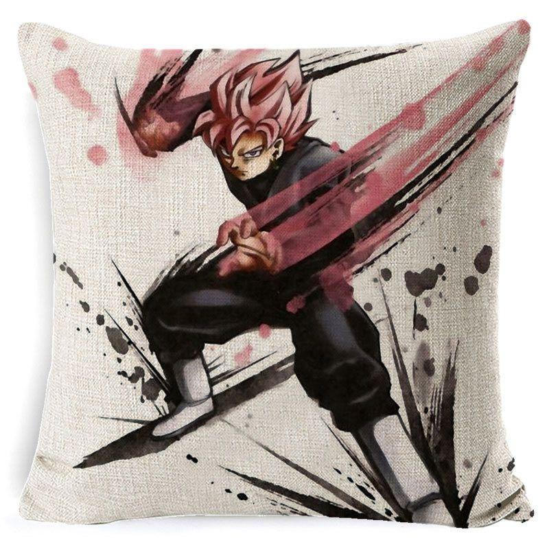 Dragon Ball Kissenbezug Atemberaubender Cartoon Quadratischer Kissenbezug Für Stilvolles Sofa Heimdekor