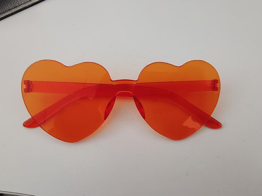 Colorful Candy Style Heart-Shaped Fashionable Glasses - Multiple Colors Available for Holiday Costume Eye Wear