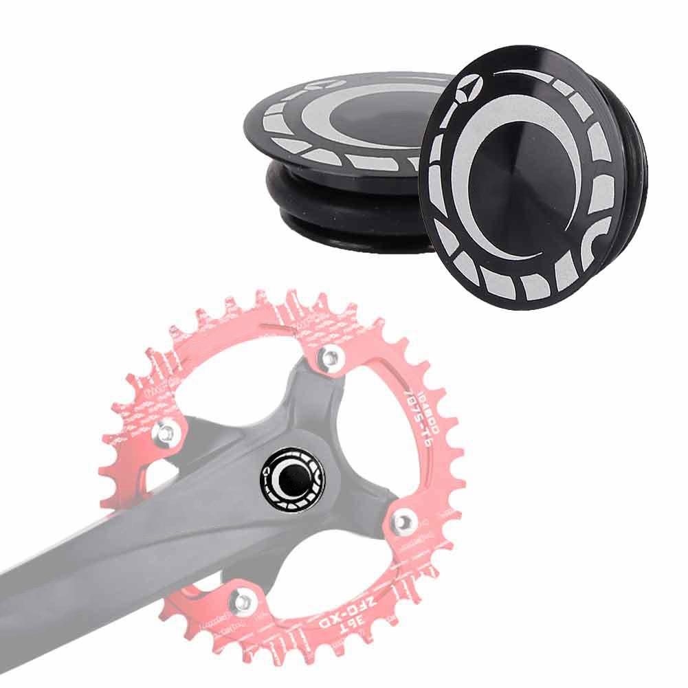 Housse anti-poussière creuse pour manivelle de vélo de montagne en alliage d'aluminium noir, accessoire de vélo