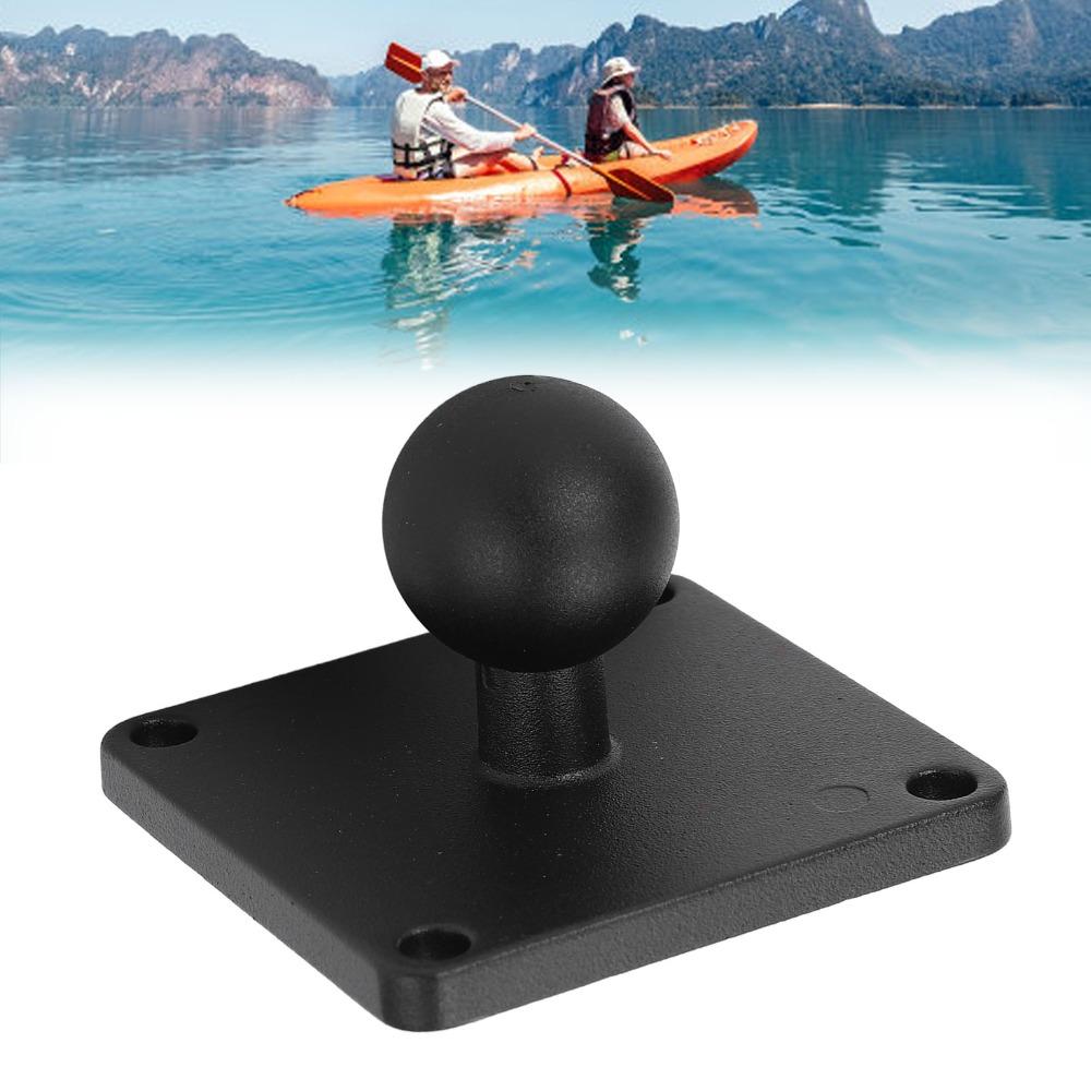 Aluminum Alloy Ball Mount Adapter Plate 1 Inch AMPS Square Plate Durable Ball Mount Base for Cars