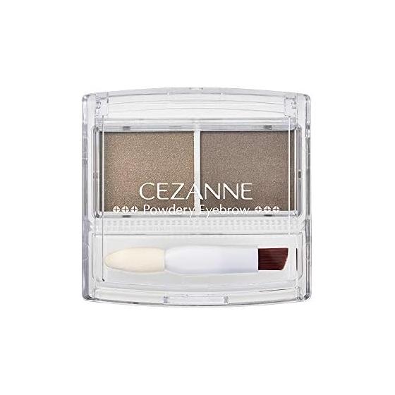 Пудра для бровей Cezanne P2 Natural Brown 2.0g Мягкая мелкодисперсная пудра с наконечником и кисточкой Natural Brown Gram (х 1)