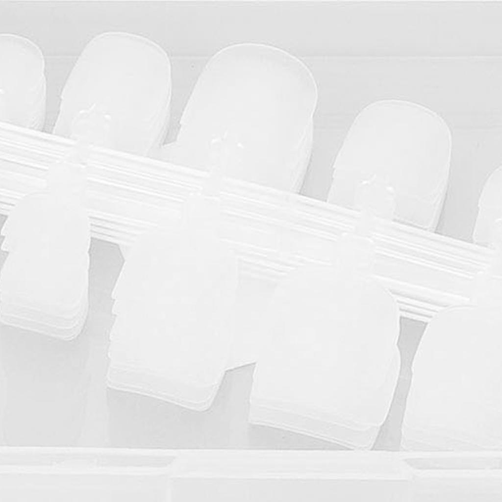 240pcs False Toe Nails Frosted   Full Cover   Short Artificial Toe Nail Kit for Manicure Art