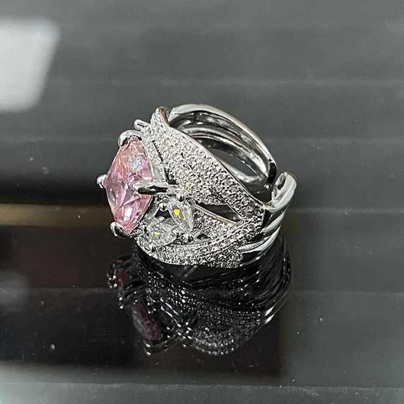 Sace Gems Klasický zirkonový prsten ze slitiny mědi, dámské šperky, svatební dárek pro párty