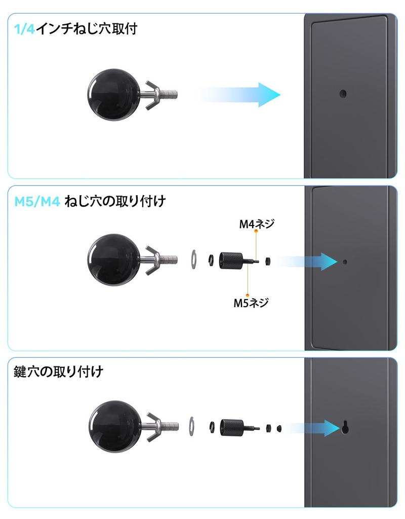 Etour Surround Sound Speaker Wall Mount, Speaker Stand "Wall Mount/Wall/Small/Height Adjustable/Clamp/Hardware/Rotating/Universal Wall Mount Ceiling M