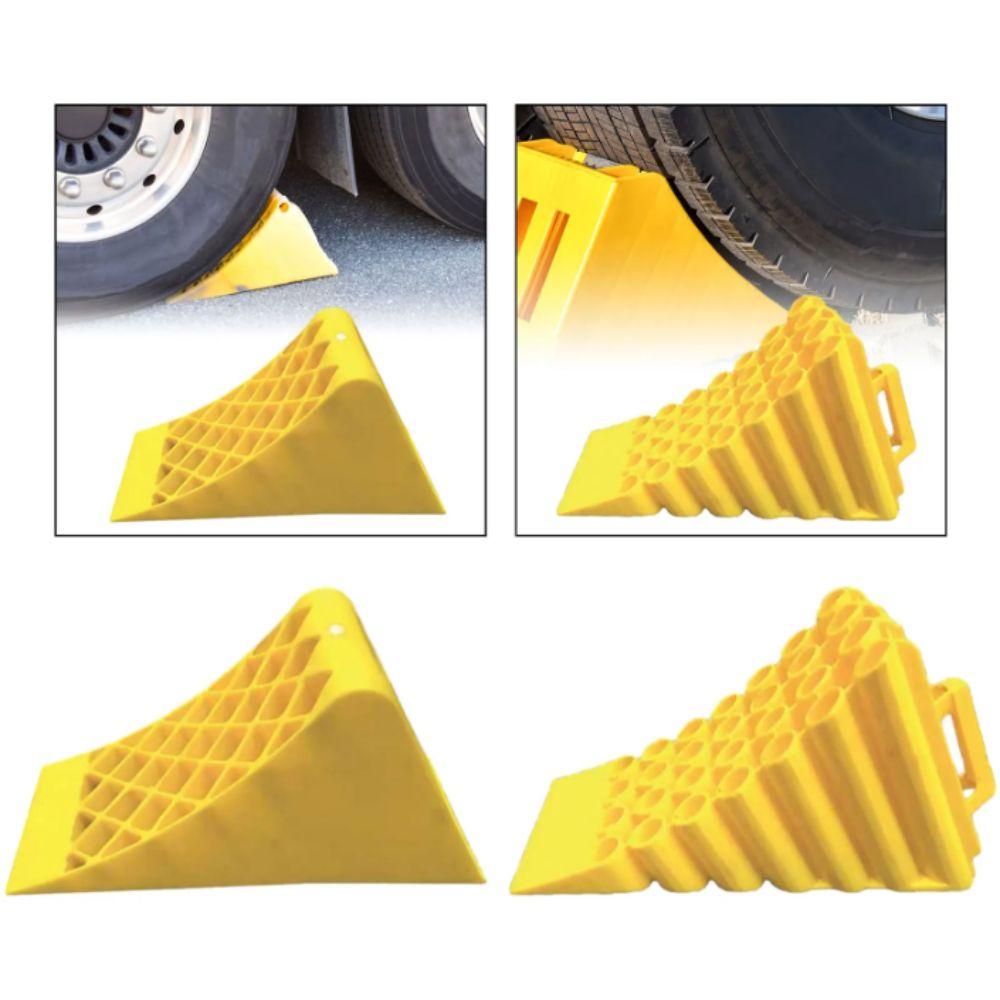 Non Slip Wheel Chocks Heavy Duty Wheel Chock Stopper Block ABS Stop Slider  Cars