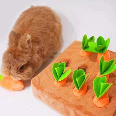 Plush Pull Out Carrot Nteractive Training Toys for Small Medium Dogs Cats Bite Resistant Puppy Chew Toy Carrot Pulling Pet Toys