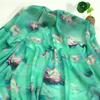 100x150cm 30D Printed Chiffon Ink Chinese Style Fabric Transparent for Sewing Skirt Gauze Scarf Clothing Fabric
